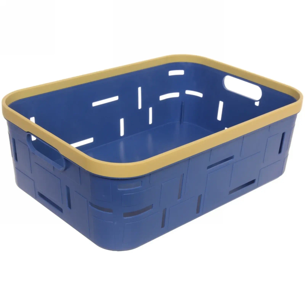 Корзина для мелочей «Корсика» синяя 43х31х14,5см