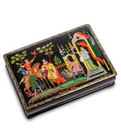 ШК-75/20 Шкатулка «Соколиная охота» исп. Серов Б.