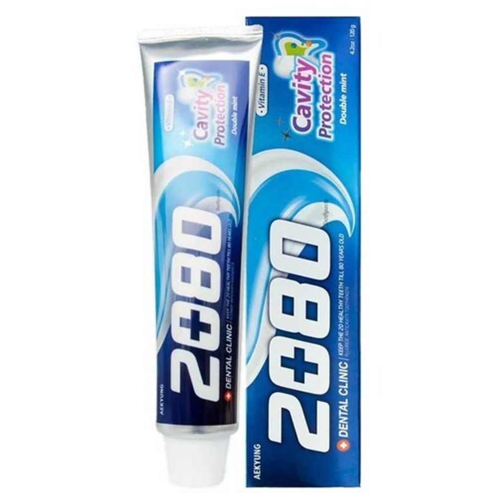 Зубная паста с мятой Dental Clinic 2080 Cavity Protection Double Mint 120 гр
