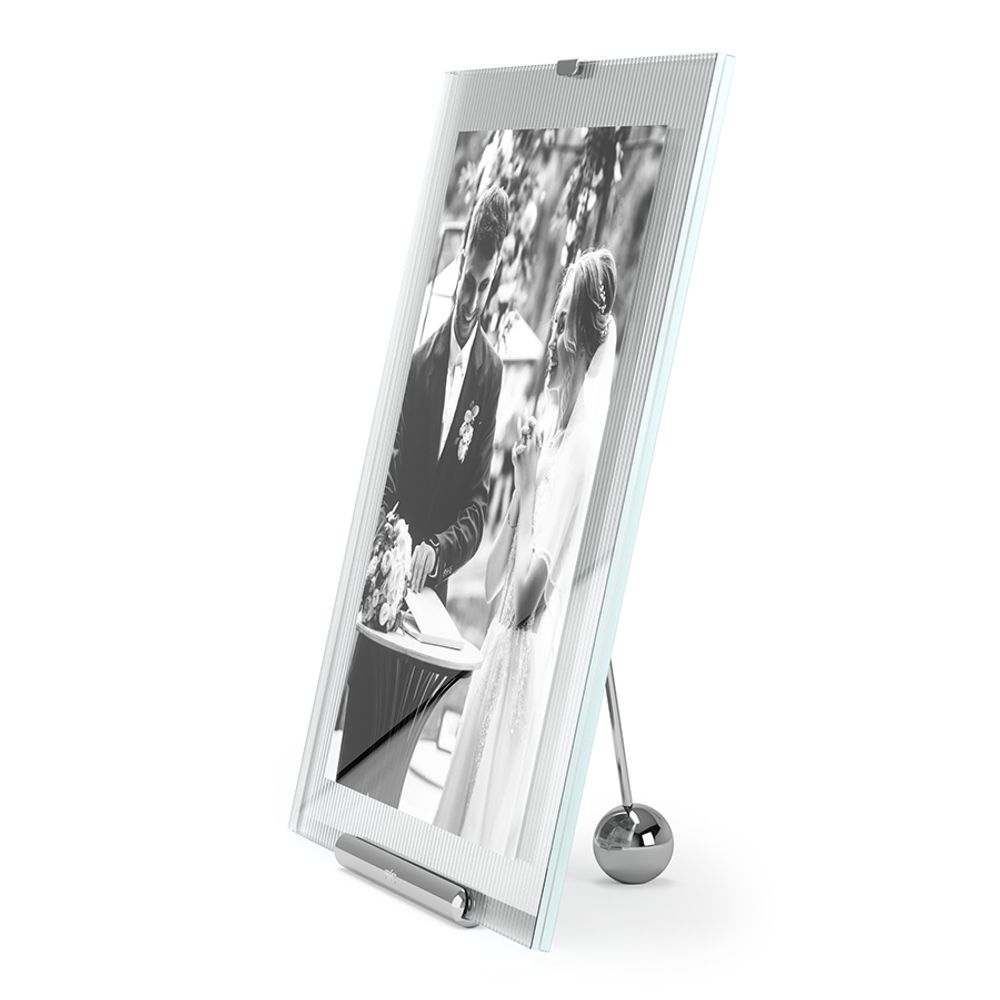 Фоторамка Flute, 26х30 см, хром