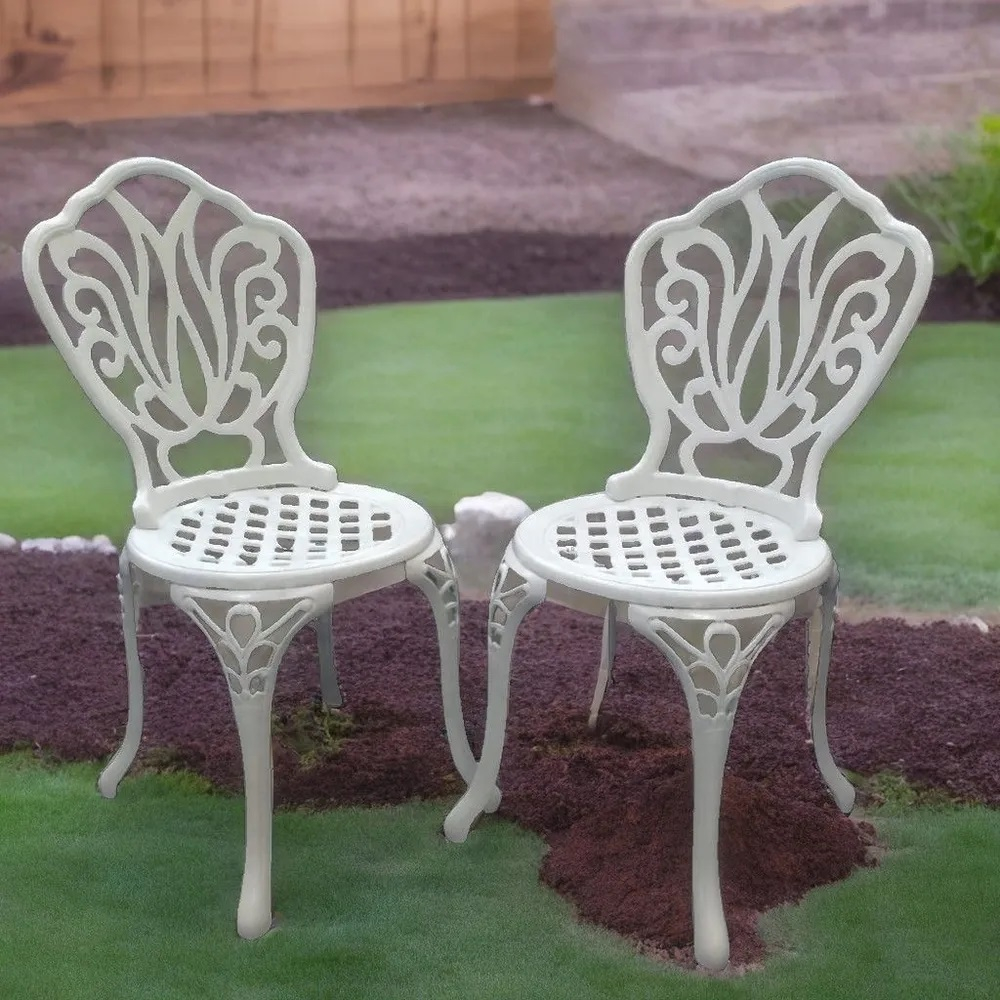 Стул из литого алюминия ФЕНИКС «FENIX» — White