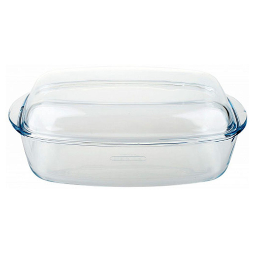 Форма для выпечки стекло, 22х37.5х11 см, 6.5 л, прямоуг, с крыш, Pyrex, 466AA