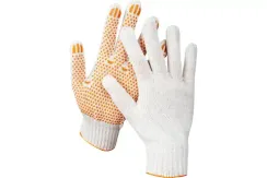 Перчатки х/б Stayer с защитой от скольжения 7 класс 09021