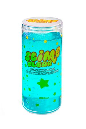 Слайм "Clear-slime. Голубая мечта", голубой, с наполн. звездочки, аромат ассорти, 250г