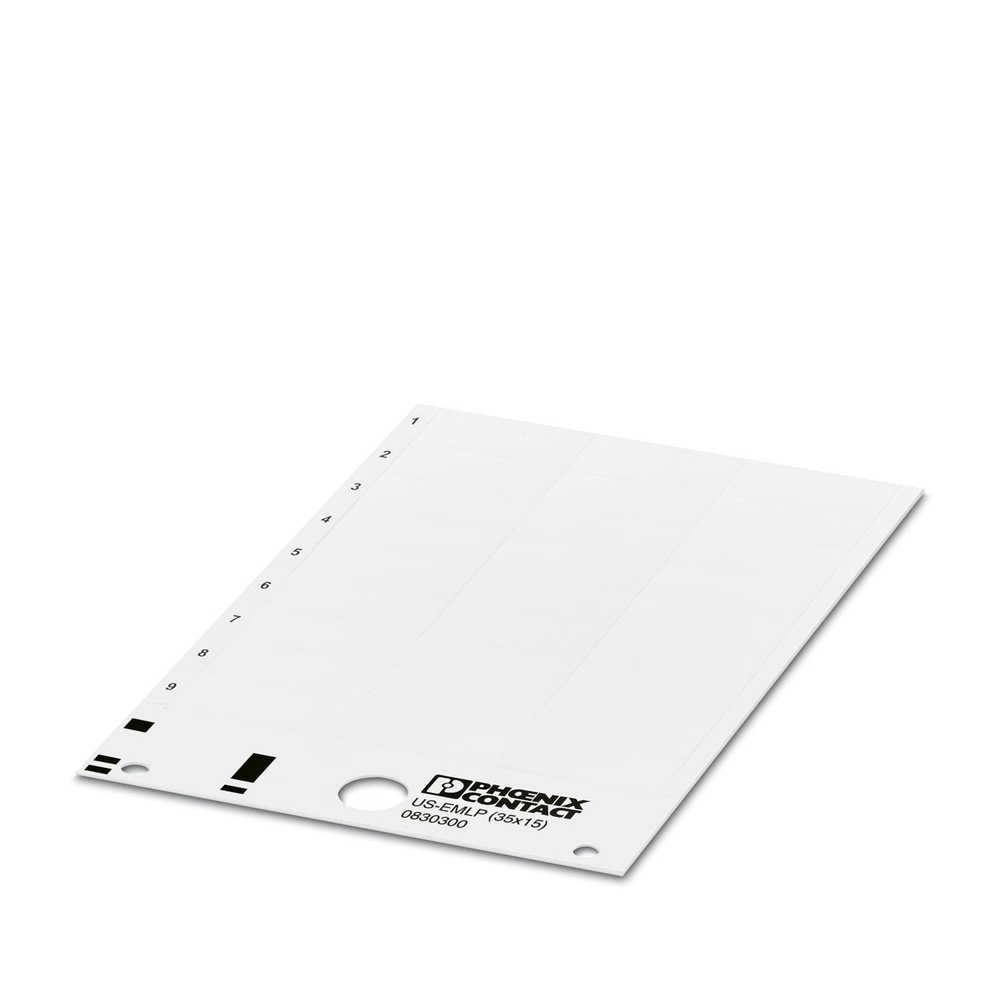 0830375 - US-EMLP (35X15) CUS - Пластиковая табличка