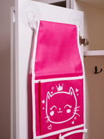 Кармашки в садик 85х20 Сердечки (розовый)