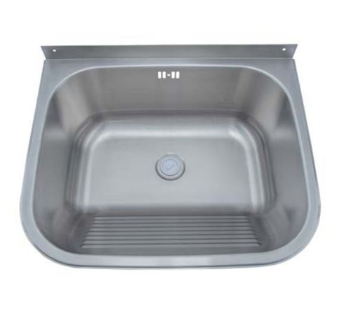 Раковина настенная прямоугольная нерж. сталь NOFER 13047.S матовый