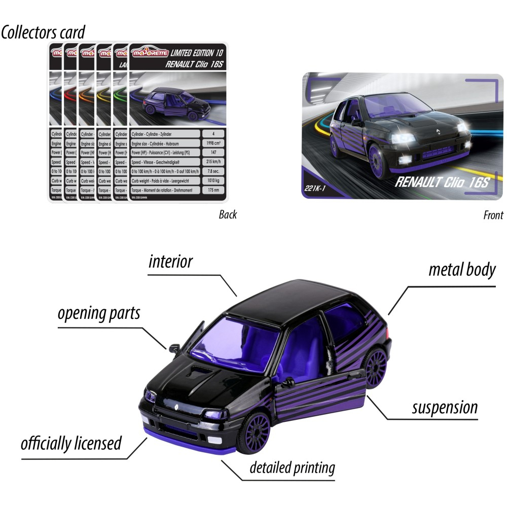 Металлическая машинка Majorette Nissan GT-R 2054034 E 1:64 2054034 E — фото 4