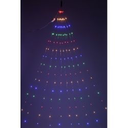 ENIN -2NM ЭРА Гирлянда LED Дождик 10 нитей 2 метра мультиколор 220V