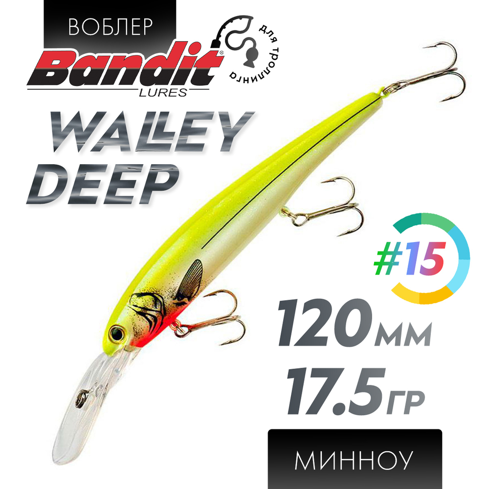 Воблер Bandit Walleye Deep (120мм, 17.5гр)