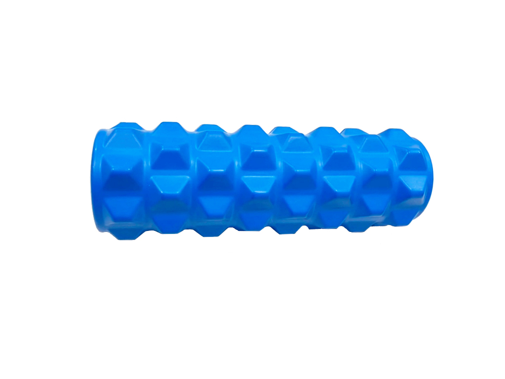 Ролик массажный для йоги MARK19 Yoga Mini 33x12 см синий