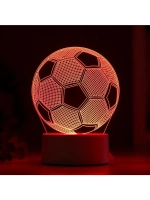 Светильник "Футбольный мяч" LED RGB от сети 9,5x12,5x16 см