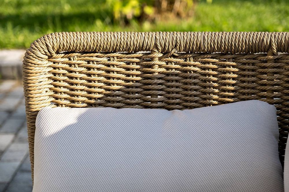 "Аликанте" лаунж-зона из искусственного ротанга, цвет соломенный