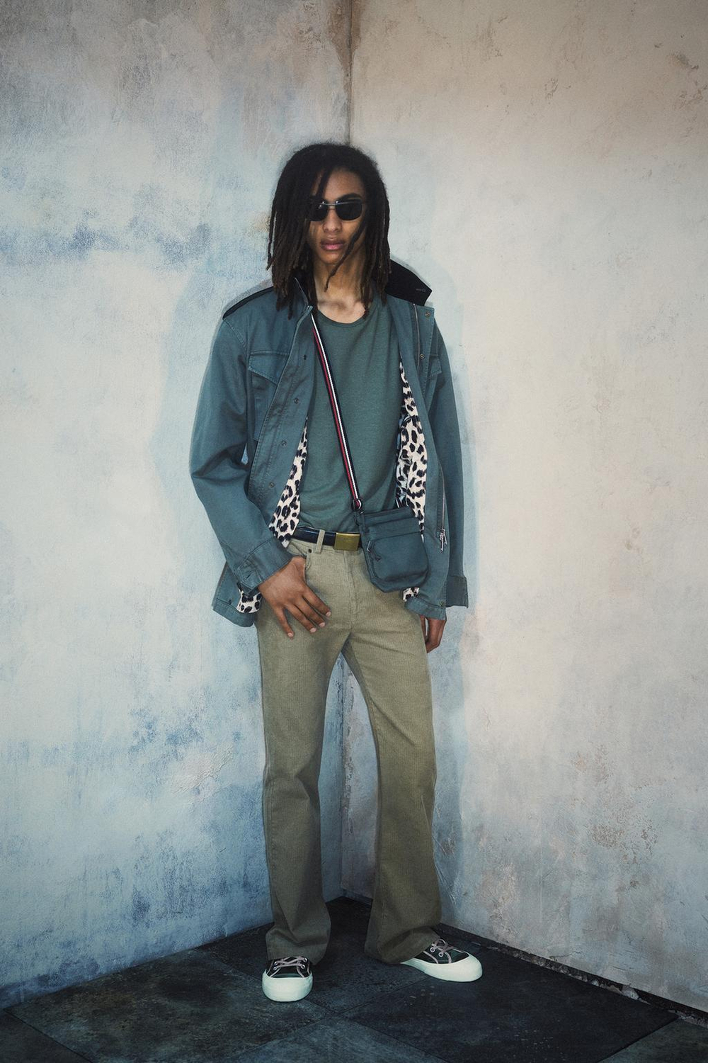 ZARA X BOBBY GILLESPIE ПАРКА, ХАКИ