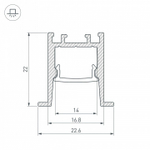 Профиль встраиваемый Arlight SL-COMFORT 031771