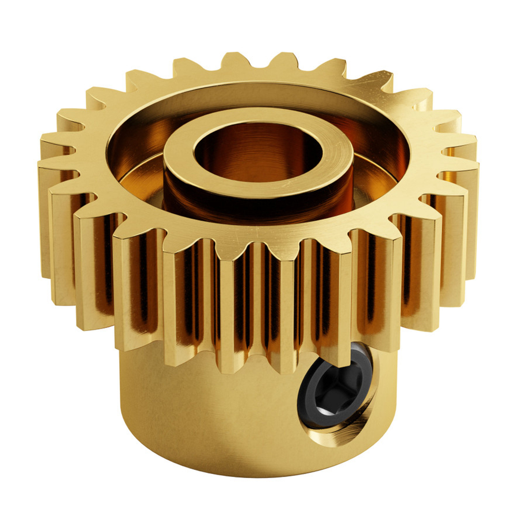 2304 Series Brass, MOD 0.8 Pinion Gear (6mm Bore, 24 Tooth)