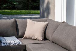 "Лунго" трансформирующаяся лаунж-зона из искусственного ротанга, цвет бежевый