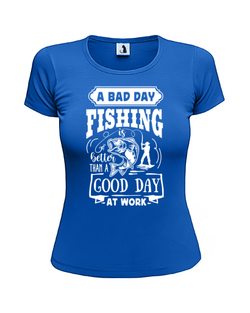 Футболка A bad day fishing