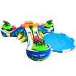 Надувной наземный аквапарк «Пруд с лотосами», 25*25*5 м