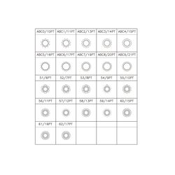 KING TONY (9BW0123) Набор насадок для монтажа/демонтажа секреток колес VW, 23 предмета