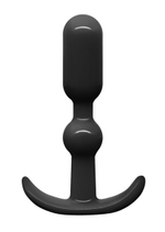 Черная анальная пробка Plug № 6 - 11,3 см. (Цвет: черный)