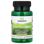 Swanson, бета-ситостерол, 30 растительных капсул