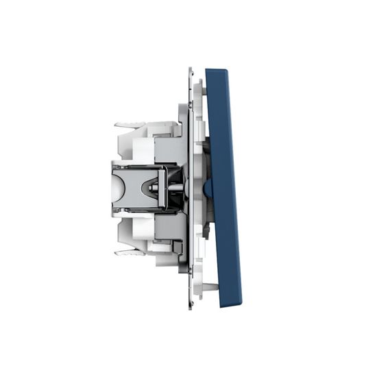 Переключатель 2-кл. ArtGallery 10AX быстрозажим. клем. механизм аквамарин SE GAL001165S