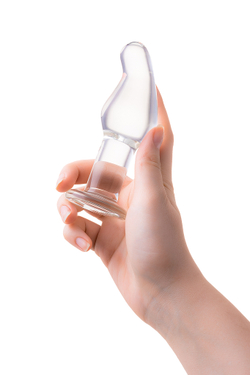 Анальная втулка Sexus Glass, стекло, прозрачная, 14,5 см, Ø 4 см