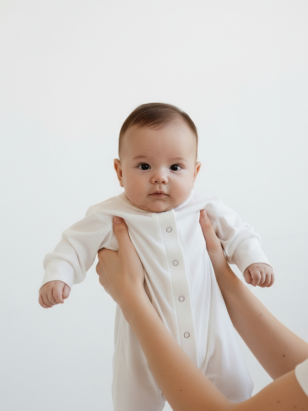 Комбинезон для новорожденного белый