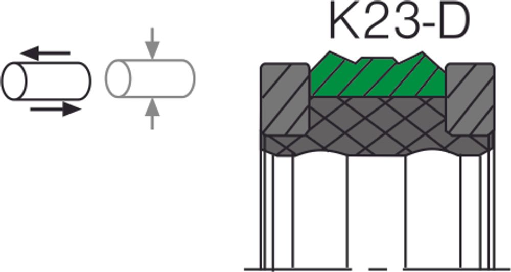 Уплотнение поршня AK23-N / AK23-D