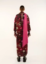 Платье «Грибы», бордовый