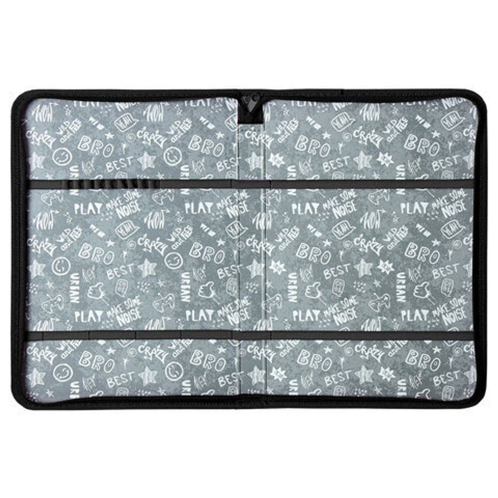 Папка для труда на молнии BRAUBERG А4 с ручкой, 1 отделение, органайзер, "Graffiti", 270994