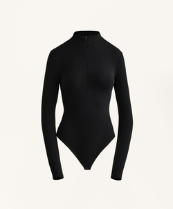 Oysho Термободи Base Layer на молнии, черный