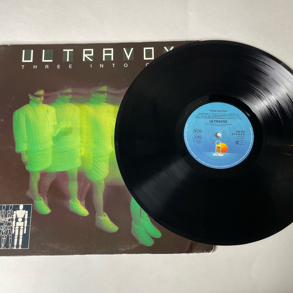 Винтажная виниловая пластинка LP Ultravox Three Into One (Germany 1980) Young Savage