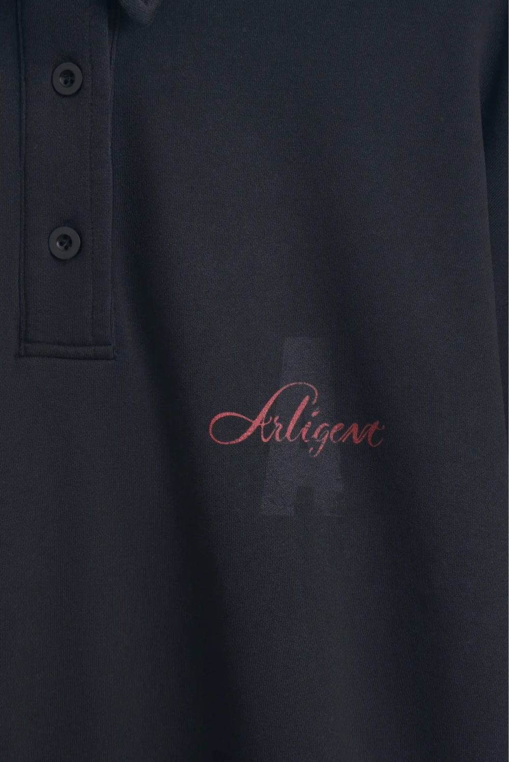 Свитшот с воротником поло