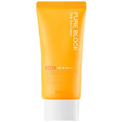 A'Pieu Pure Block Natural Daily Sun Cream SPF45/PA+++ солнцезащитный крем
