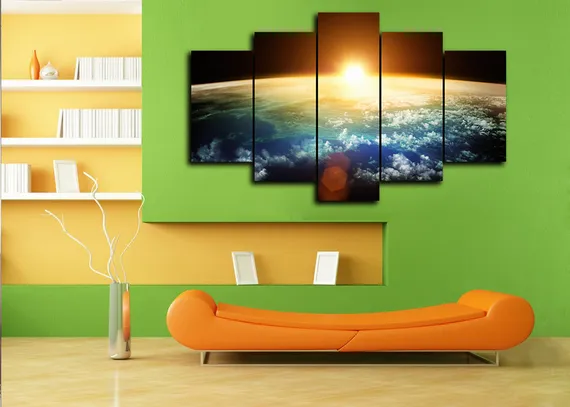 Модульная картина "Вселенная земля"