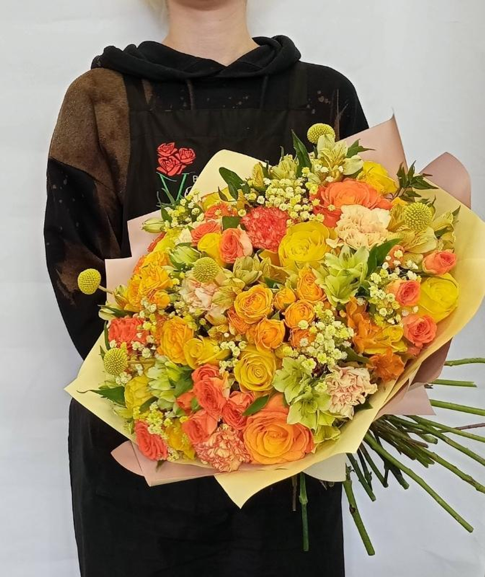 Букет с розами Привет солнца