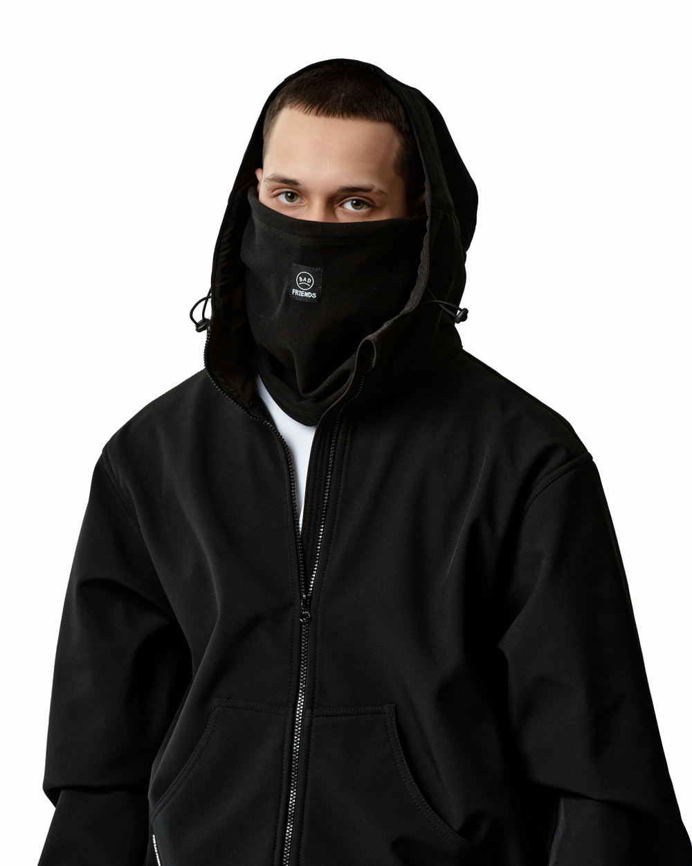 Куртка THE BAD FRIENDS Softshell короткая черный