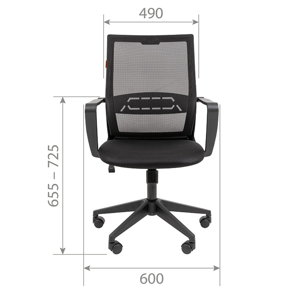 Офисное кресло CHAIRMAN 545 Б/П, ткань/сетка