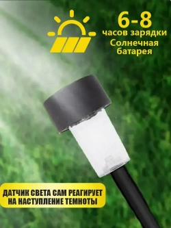 Светильник уличный, 12 солнечных садовых фонарей/solar lights, используемых для освещения домов и дорог.
