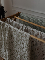 Пеленка из бамбукового муслина 100х120 "Зеленые веточки"