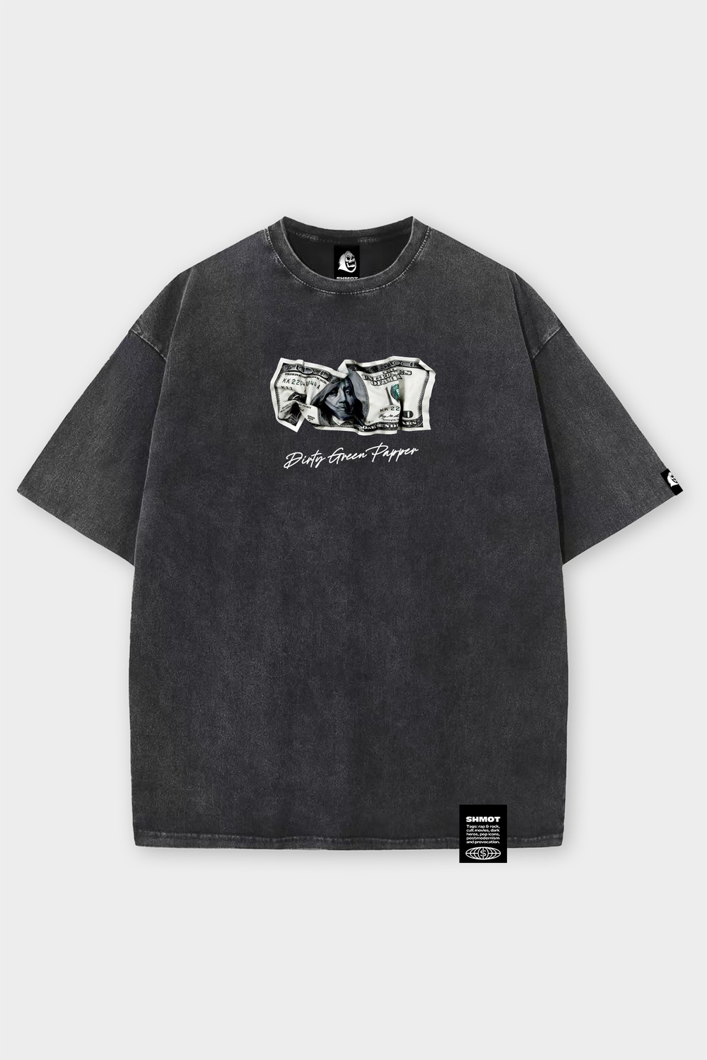 Футболка SHMOT "DOLLAR" GARMENT DYE Черный