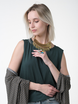 Топ-майка /изумруд