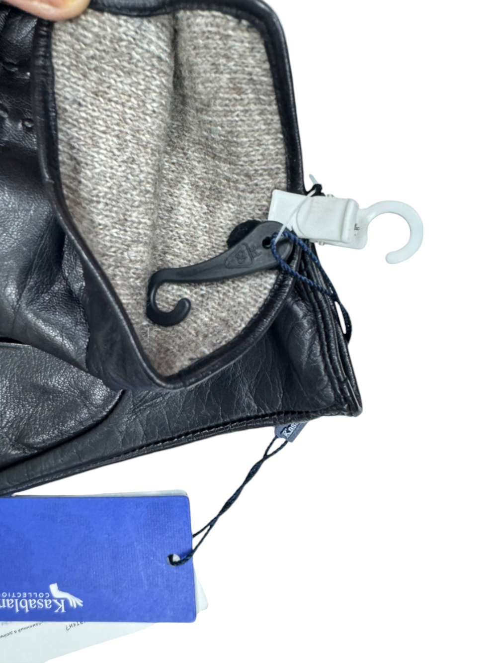 Kasablanka.Перчатки.Женские.Кожаные.Люкс качества.Трикотаж-шерсть.В упаковке 5 шт.