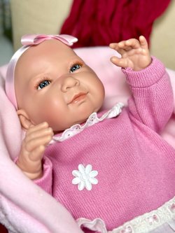 Кукла для девочки мягконабивная 45см Паула с пледом (4502)