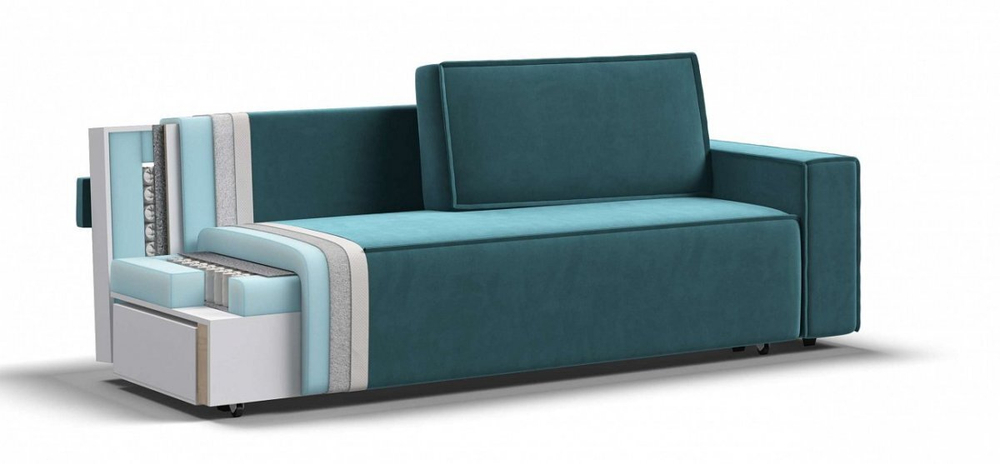 Диван Норд Велюр Монолит зеленый