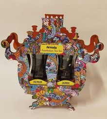 Armudu Azerbaijan tea Samovar dəst
