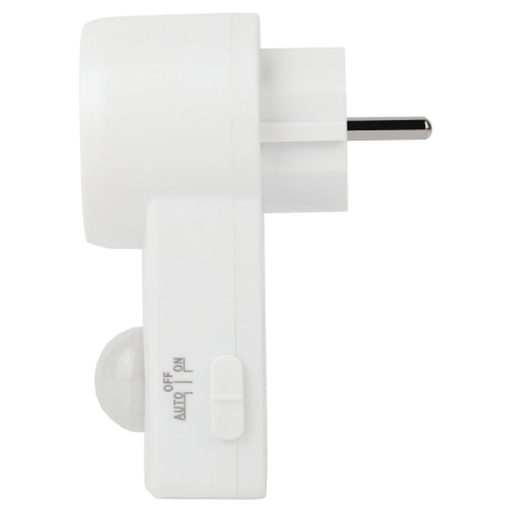 Датчик движения ЭРА MD 022 розеточный ДДР-01 1200Вт 10-420с 2-9м 3+лк 120гр IP20