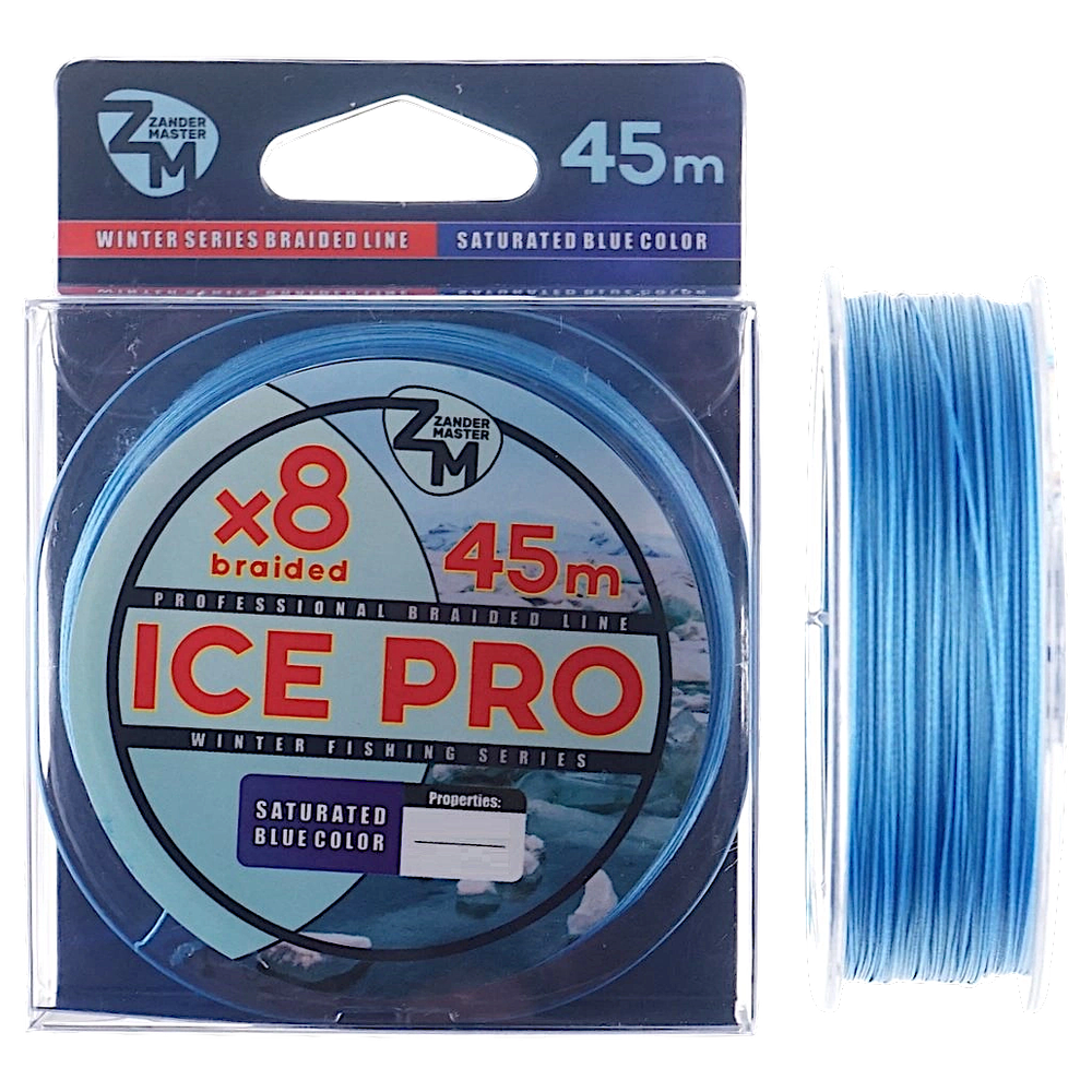 Шнур Zander Master Ice Pro 45м Тёмно-Голубой -